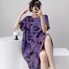 Plus Size Womens Nightgowns New Cotton Silk Nightdress Summer Casual Loose Sleepshirt Comfortable Lounge Wear