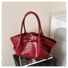 High-end stone pattern wing bag new niche design trendy fashion shoulder bag versatile women's bag