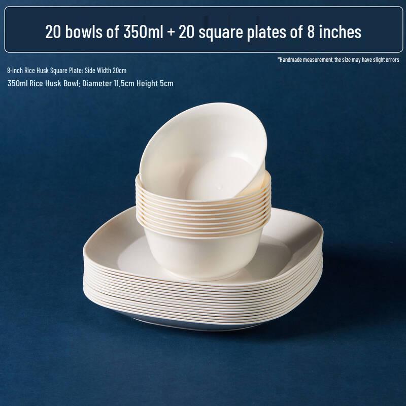 ZISIZ Thickened Disposable Round Plastic Plate