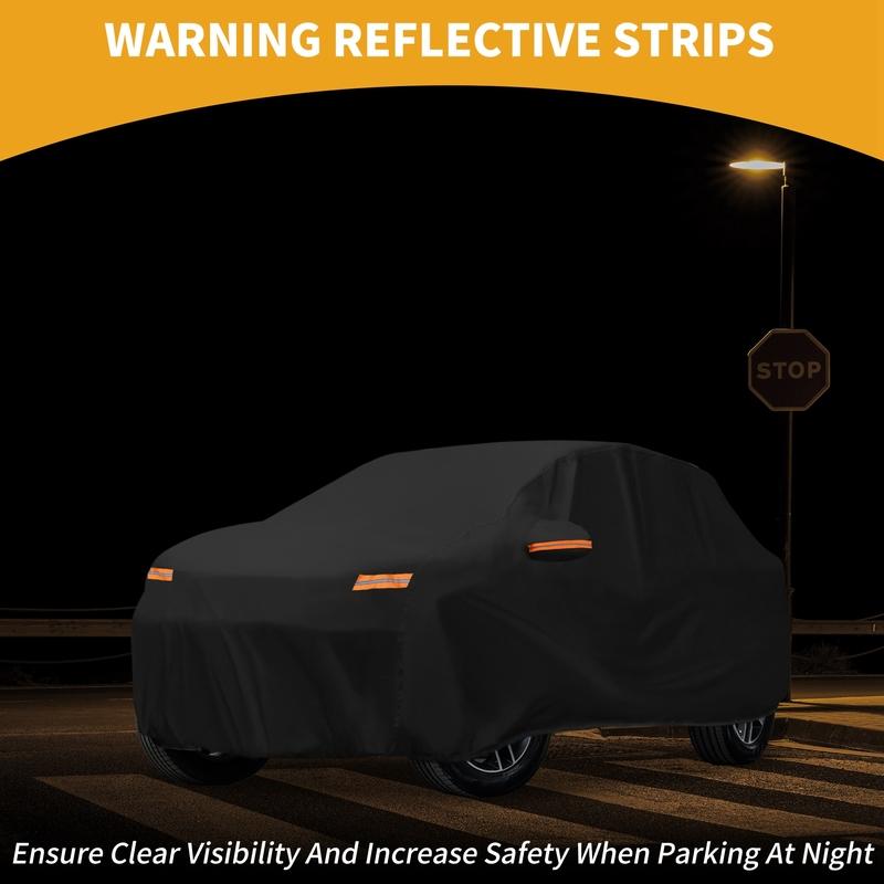 Motoforti All-Weather Waterproof Car Cover - UV-Resistant Outdoor Full Exterior Protection for Nissan Juke 210D-PU Black