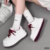 Leather retro little white shoes women's thick-soled versatile breathable casual sports board shoes 2025 spring new soft-soled women's shoes