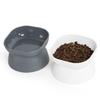 Raised Cats Food Bowls Plastic Cats Dish for Food or Water Tilted Feeding