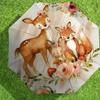 1pc Forest Animals Automatic Folding Umbrella, Heavy Duty 8 Rib Iron Frame,  Suitable for Travel, Daily Use, Birthday, Decor Gift M0104046