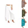 Women's Summer Casual Wide Leg Pants In Premium Quality Solid Color Design