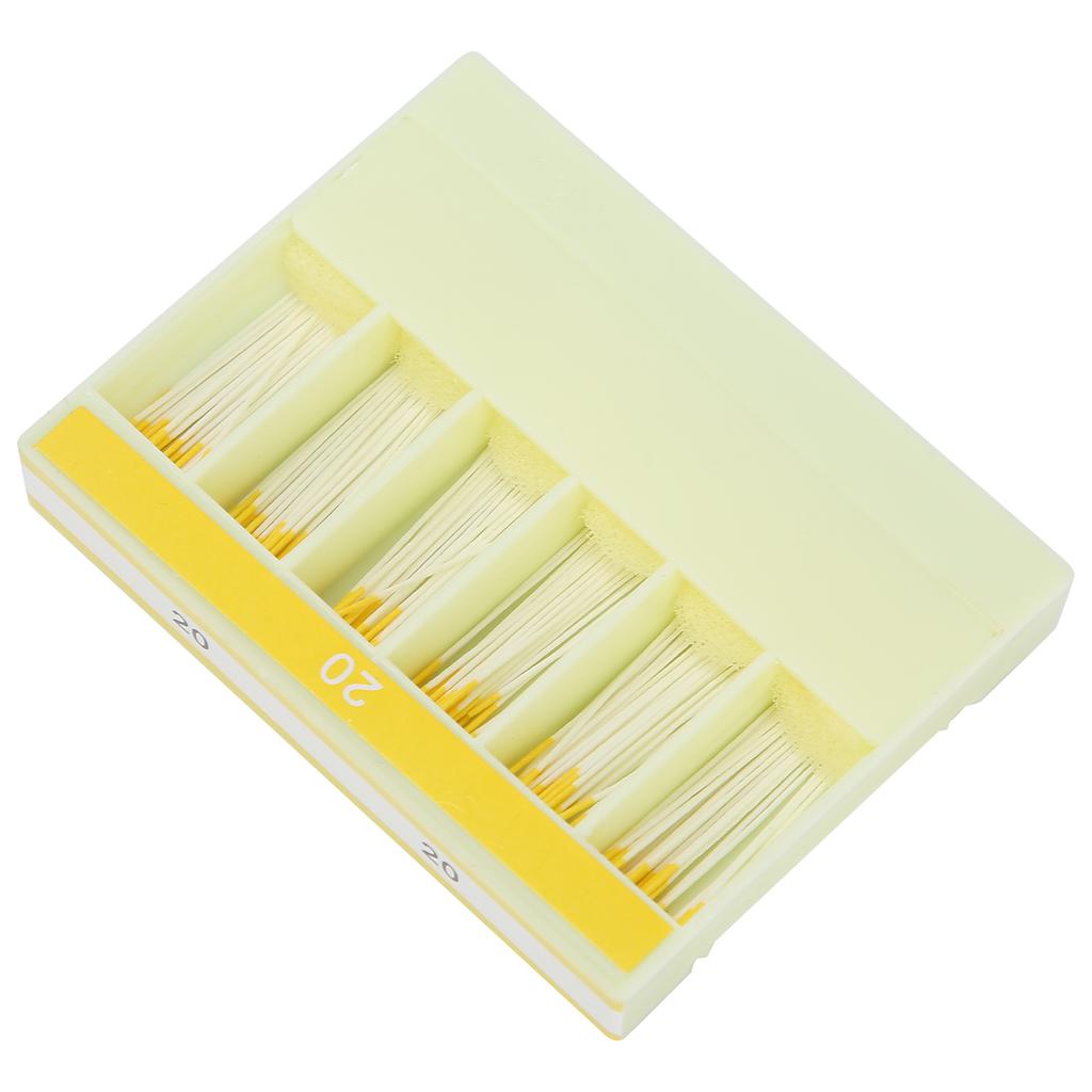 200pcs Dental Absorbent Paper Points Root Canal Absorbent Paper Points Dental Tool20# Yellow