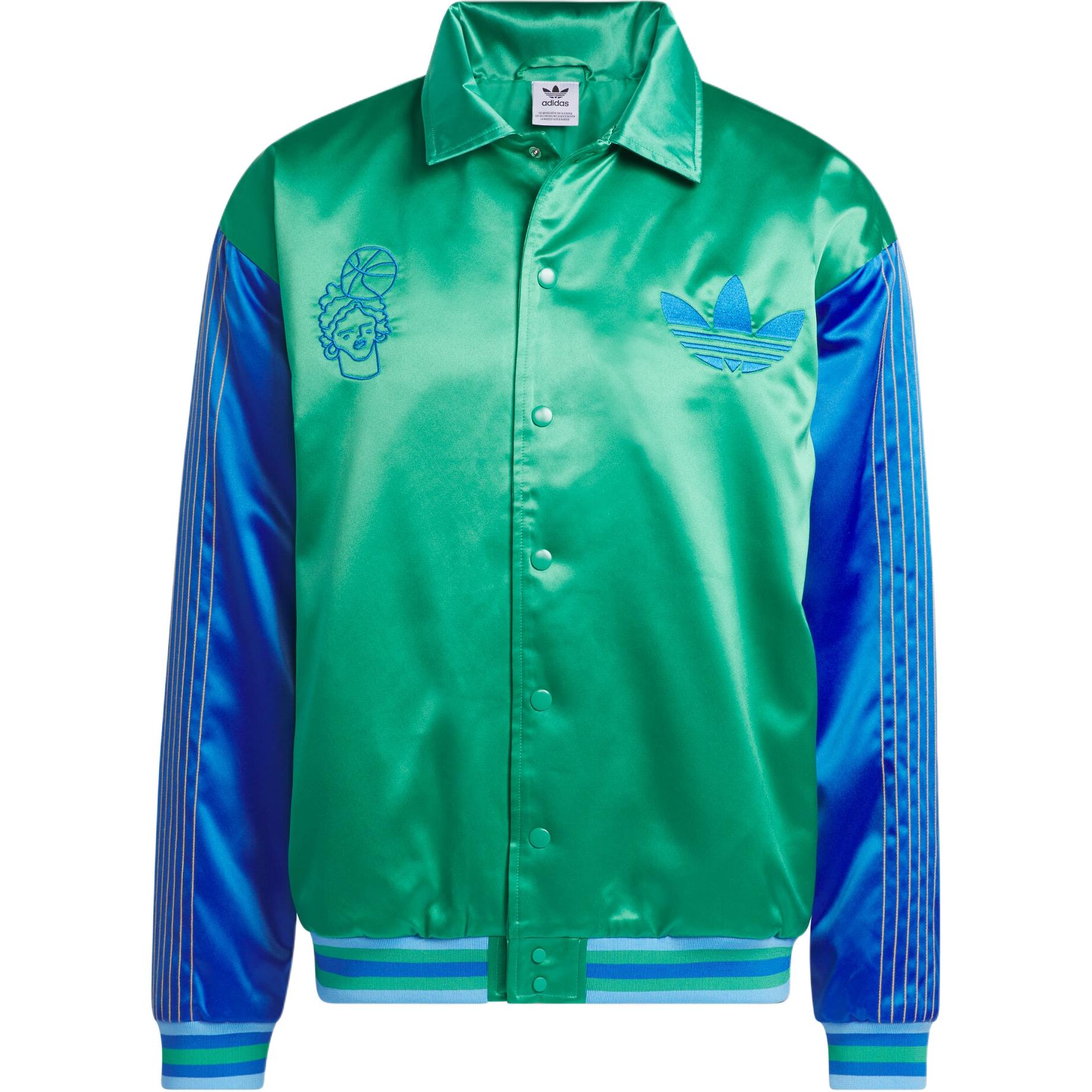 Adidas Originals Adicolor Satin Panel Collared Padded Jacket Unisex Black IT9953 S