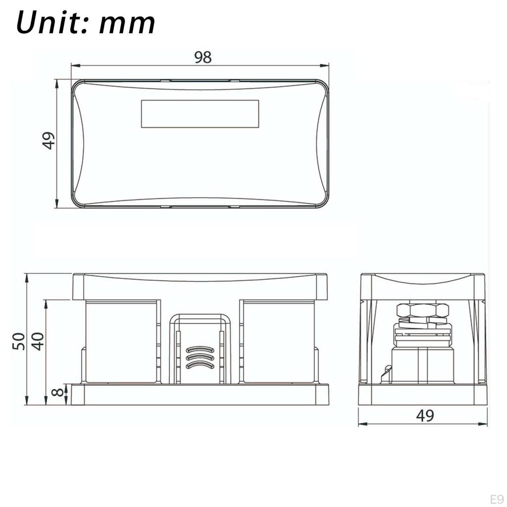 12V/24V Auto ANL Sicherungshalter Set und Sicherungen Elektrische Schutzbox für