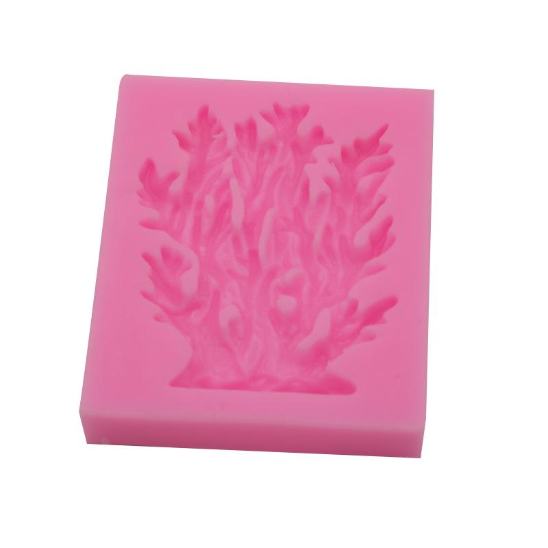 Moule en silicone pour moulage d'algues de corail, moule de décoration de gâteau à faire soi-même, moule manuel en argile, colle UV
