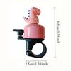Metal Dinosaur Bike Bell Loud Crisp Sound Cartoon Horn For Kids Adults Women, Fits Scooter Cruiser Bicycle, Road Path Driveway