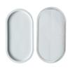 3Pcs Gemeotric Hexagonal Oval Round Coaster Mirror Silicone Resin Tray Molds