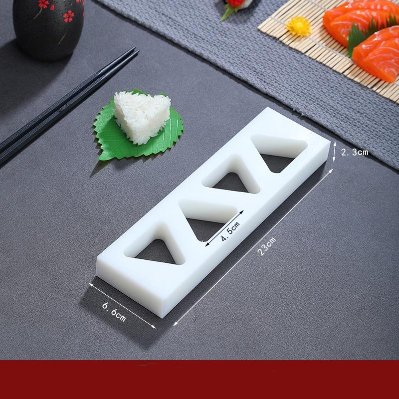Wooden White Sushi Mould Special Flat Wooden Roller Shutter Sushi Tools Bamboo Rice Pressing Mould Mat Bento Sushi Maker
