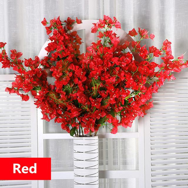 New home flower arrangement artificial bougainvillea filigree fake flower wedding decoration DIY party arch decoration