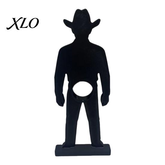 Cowboy Figure Bottle Stand 3D Printed Wine Rack, Creative Holder, Stable Desktop Artistic Support Art Ornament for Home Kitchen Dining Table
