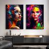 Abstrakte bunte Frau Poster drucken moderne Wand Kunst Leinwand Malerei für Schlafzimmer Wohnzimmer Home Dekoration Cuadros