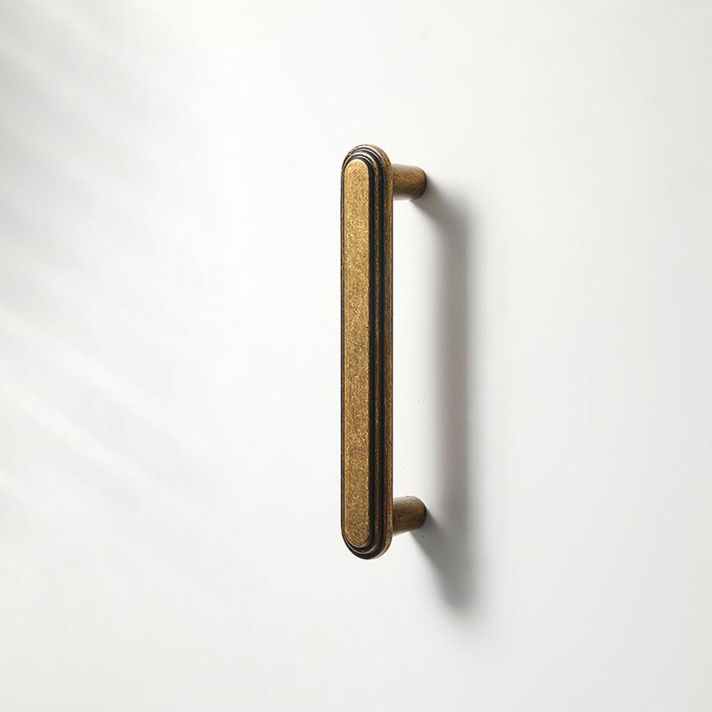 1pc Antique Bronze Cabinet Pull Drawer Handle Zinc Alloy Modern Minimalist Kitchen Cupboard Hardware for Wardrobe Door Furniture