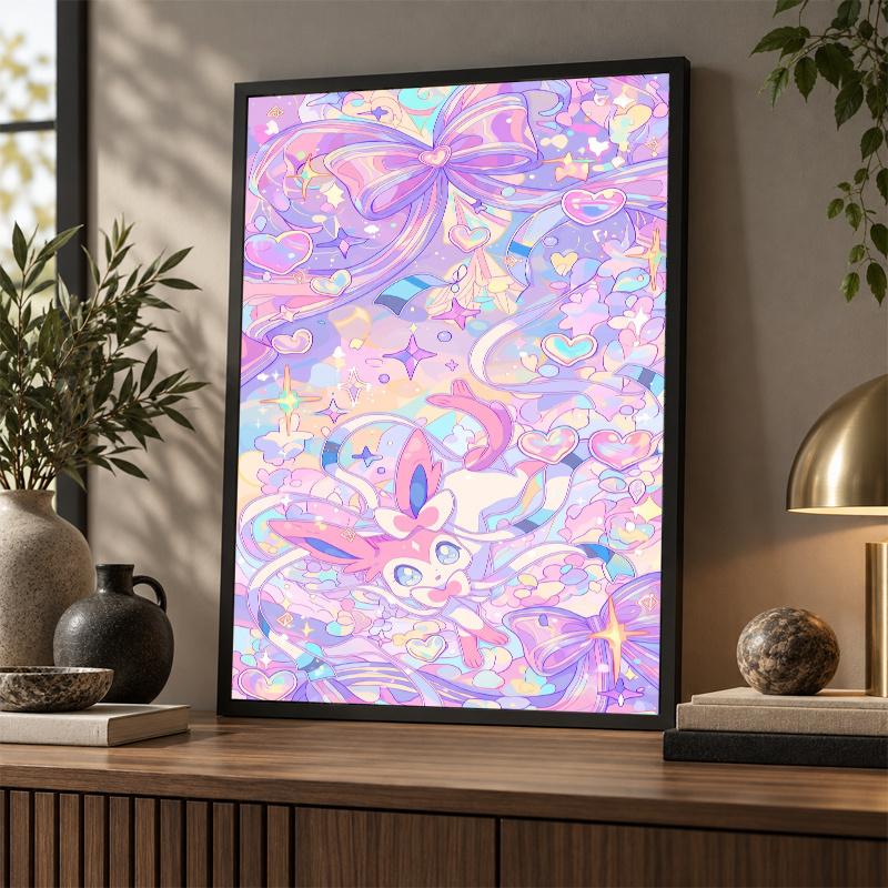 5D Diamond Painting Sylveon DIY Full Drill Diamond Art Kit Home Decoration