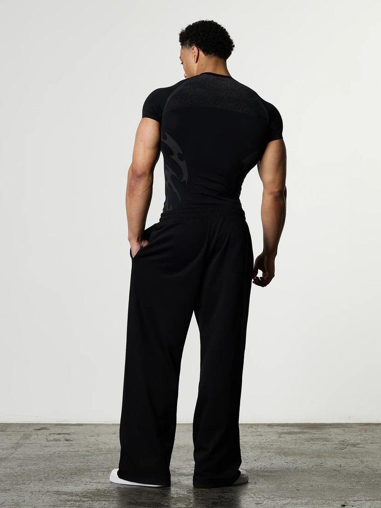 VQ Trendy Men's Quick-Dry Muscle Fit T-Shirt - Elastic, Round Neck Sports & Fitness Tee