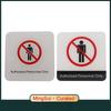 Authorized Personnel Only Signs Sticker Public Place Acrylic Wall Stickers Prohibition Badge Notice Store Inside Warning Plaque