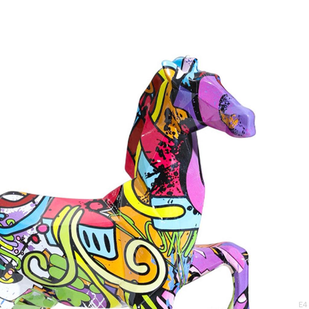 Colorful Horse Figurine Collectible Combination Miniature Table Decor Collector' for Gifts and