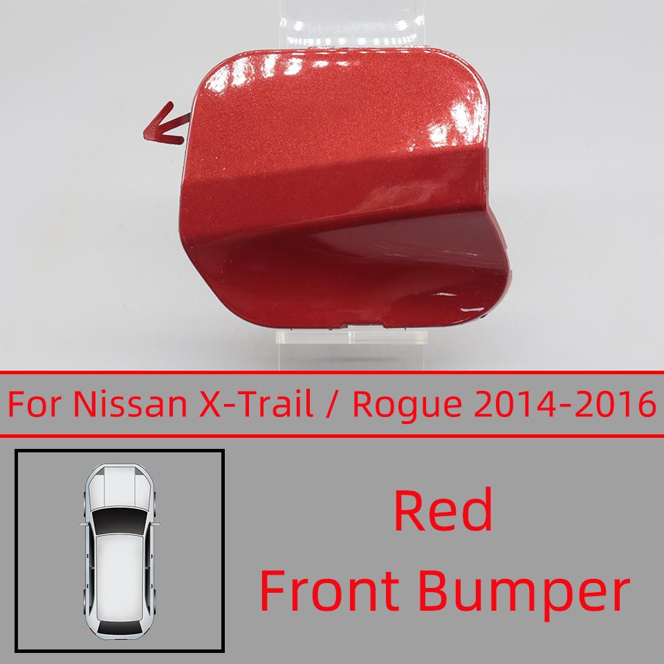 Front Bumper Towing Hook Eye Cover Lid For Nissan X-Trail Rogue T32 2014 2015 2016 Tow Hook Trailer Cap Trim White Black Silver