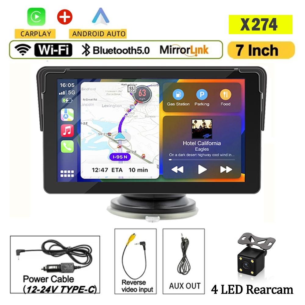 7inch Universal Automotive Car Radio Multimedia Video Player Wireless Apple Carplay Android Auto Touch Screen WIFI FM Bluetooth