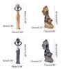 Statua Africana Escotica Tribale Donna Sculture Donne Africane Statuetta per Casa Ufficio Camera da Letto Decorazione Figura in Resina