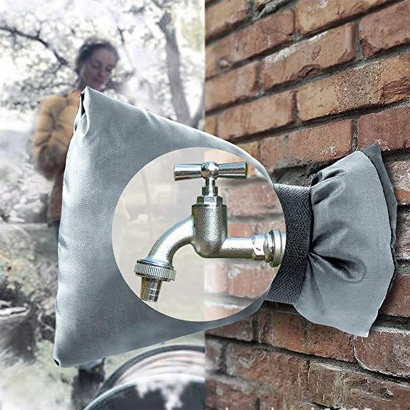 Winter Insulated Faucet Protector Insulation Sleeve Water Pipe Antifreeze Insulation Protective Cover Easy to Install