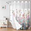 Handun Floral Polyester Shower Curtain