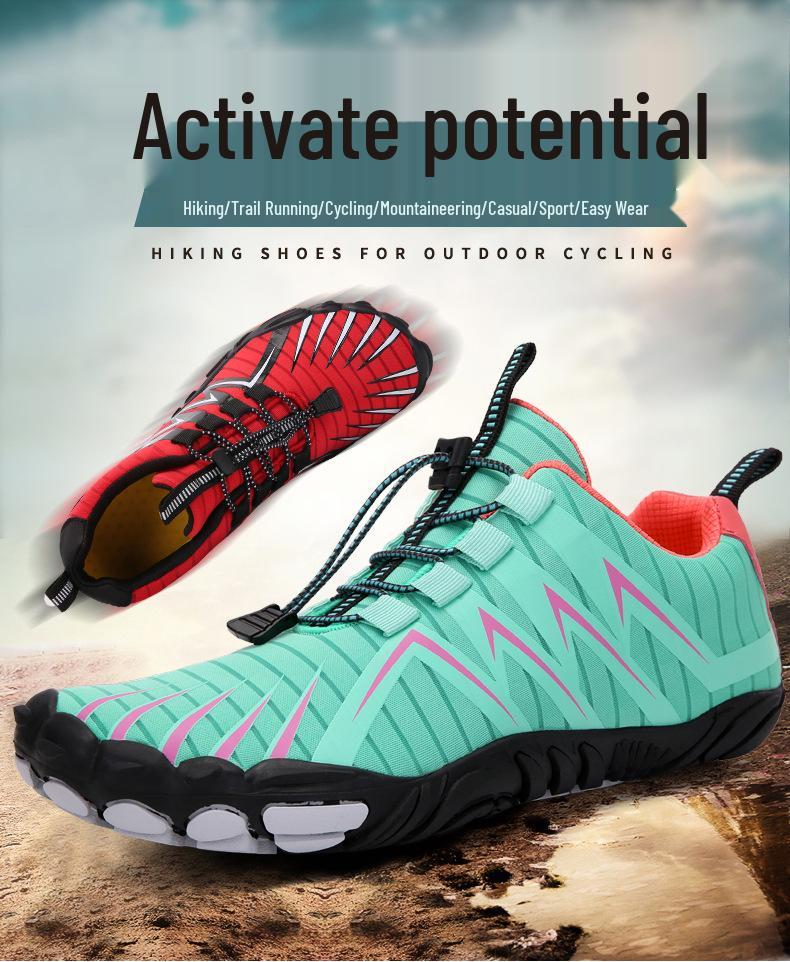Men's 2024 Outdoor Five-Finger Barefoot Shoes for Hiking, Surfing, Rafting, Climbing, and Wading
