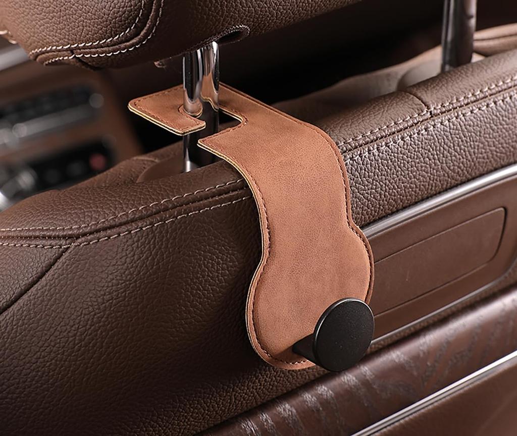 SWITISAN Car Seat Hook, Headrest Hook, Set of 2, Car Hook, Load Capacity 66.1
