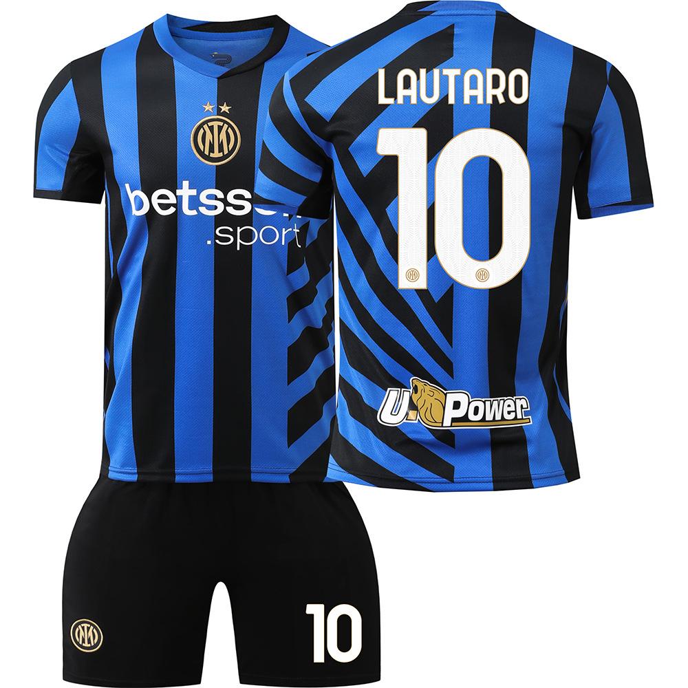 2024-25 Inter Milan Home Jersey #10 Lautaro #9 Thuram #23 Barella Football Jerseys 16
