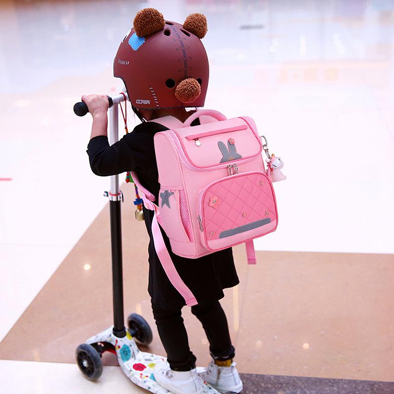 Grundschüler Schultasche Mädchen Kindergarten 1, 2, 3 Klassen 3-8 Jahre Alter Rucksack Niedlich Wasserdicht Weltraum Schultaschen
