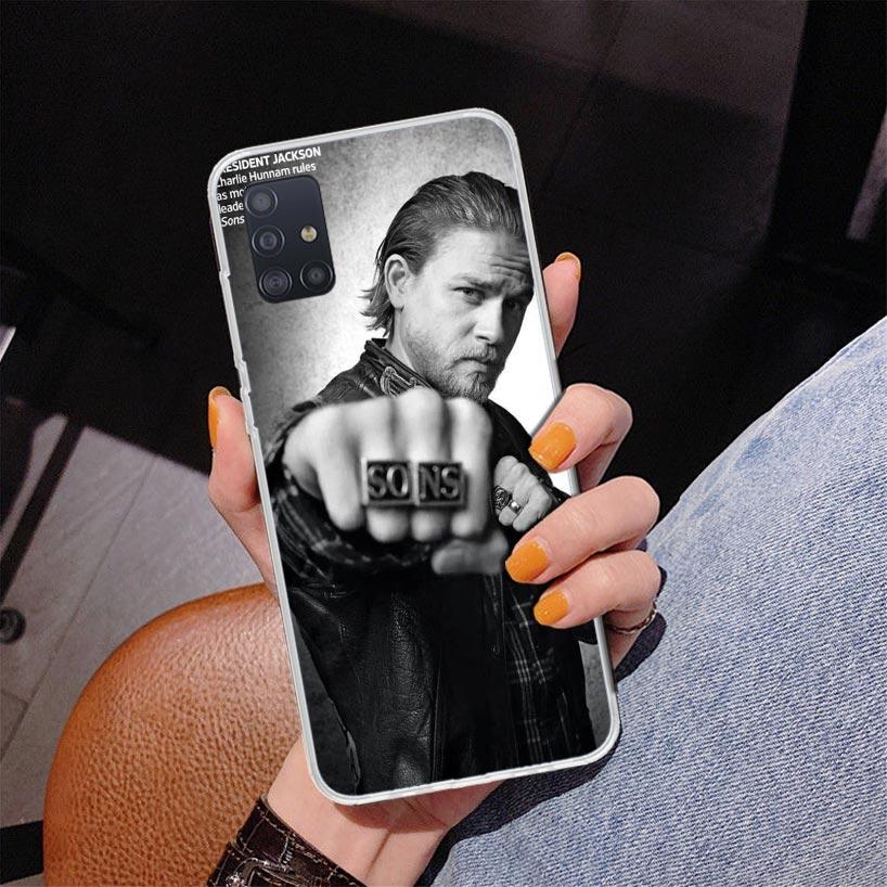 Sons Of Anarchy Black Phone Case For Samsung Galaxy A52 A32 A22 A12 A51 A31 A50S A30S A20S A10S Note 20 Ultra 10 Plus S10 A72 A7
