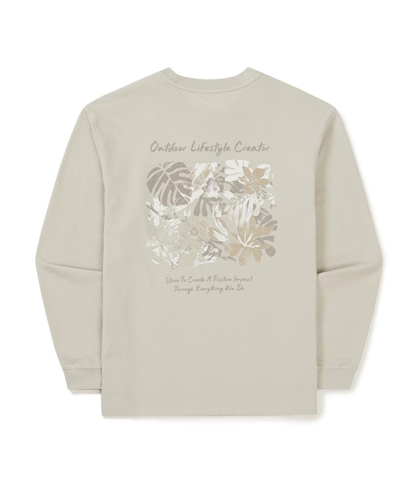 SNOWPEAK APPAREL Sorona Women'S Tropical Long Sleeve T-Shirt (S25Swftl63) Light Beige