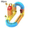 66/92Pcs/Set Magnetic Train Track Set DIY Race Car Cube Rail Boys Girls Gravity-Defying Building Kit Toddlers