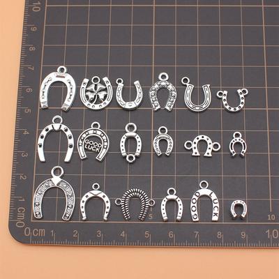 Charms Jewellery Making Supplies Lucky Horseshoes Components Popular 18pcs/set