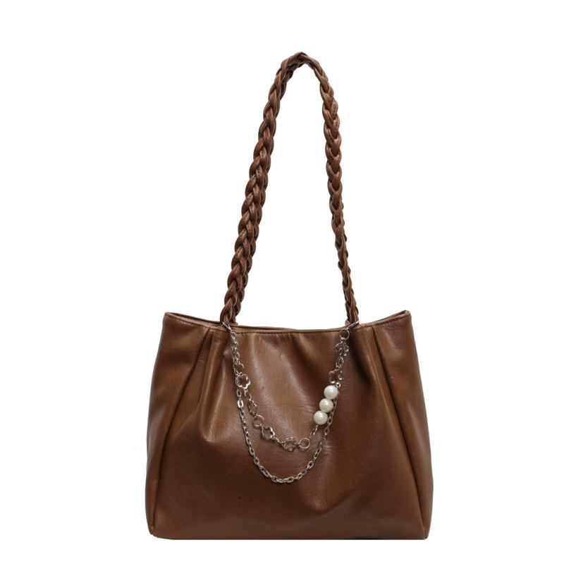 Commuter Tote Bag Women's Korean Version Retro Trendy Casual Armpit Bag 2025 New Niche Design Shoulder Bag