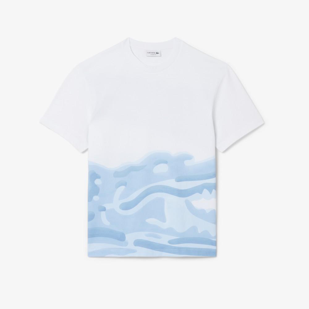 Lacoste Men's All-Over Crocodile Graphic Short-Sleeve T-Shirt TH1997-56G001