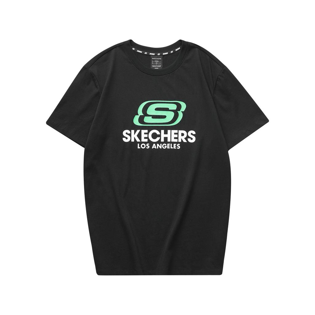 Skechers T Shirt Unisex Carbon Black L122U199-0018