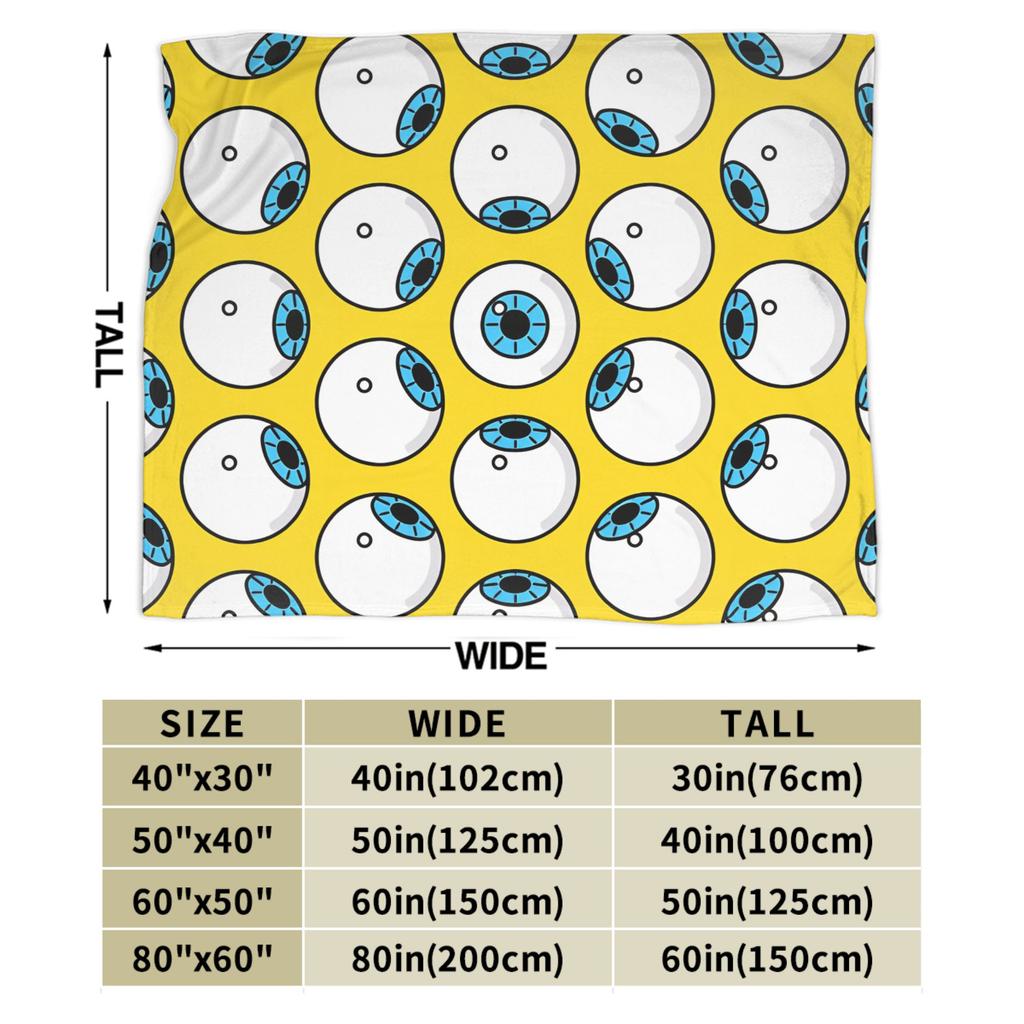 Eye Pattern Blanket Warm Soft Street Trend Plush Throw Blanket For Kids Adult Outdoor Flannel Bedspread Bed Cover