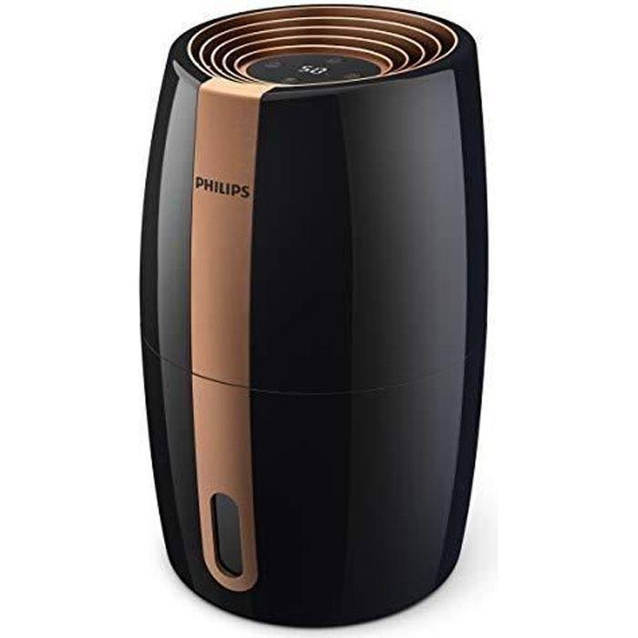 Humidificateur Philips série 2000 - Technologie NanoCloud - Noir - Jusqu'à 99% de bactéries en moins