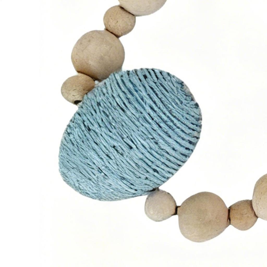 Easter Garland Decor Egg Carrot Rustic Home Decor With Wooden Beads Bunny Easter Garlands For Spring Garden Indoor Holiday Party