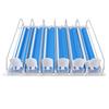 Drink Organizer for Fridge ABS 6 Rows Adjustable Easy Loading Dampening Pusher Glide Soda Can Dispenser for Beer