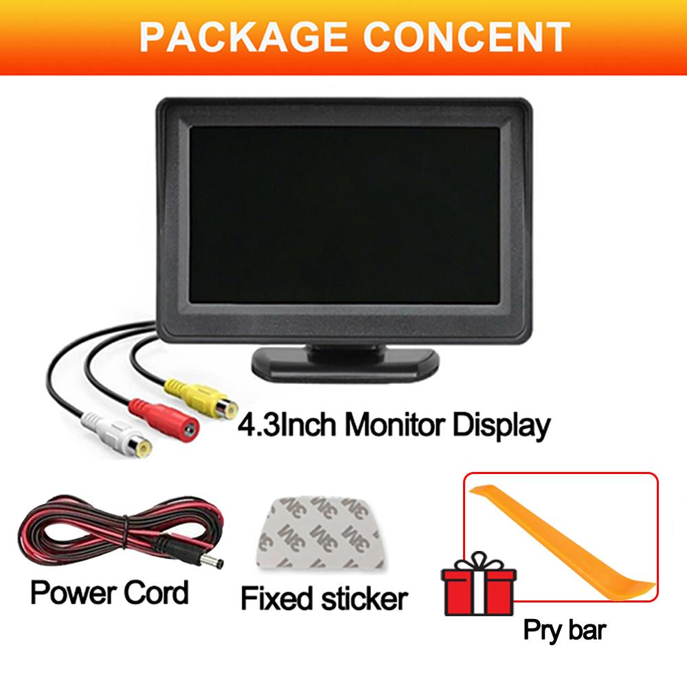 4.3Inch Rear View Camera Monitor Screen Reversing Camera for Car Parking Parking System Camera for Vehicle DashCam Backup Camera
