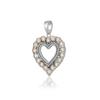 Ethiopian Opal Heart Pendant Necklace: 925 Sterling Silver Love Charm