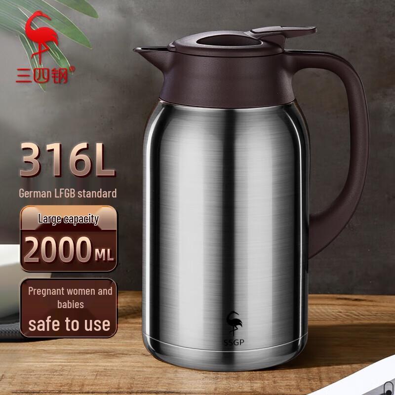 Berlin Classic 2.0L Stainless Steel Vacuum Flask