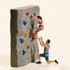 1:64 Scale Hand Painted Resin Figures Miniature People for Dioramas Props,Photography Collector Rock Climber Figure Model