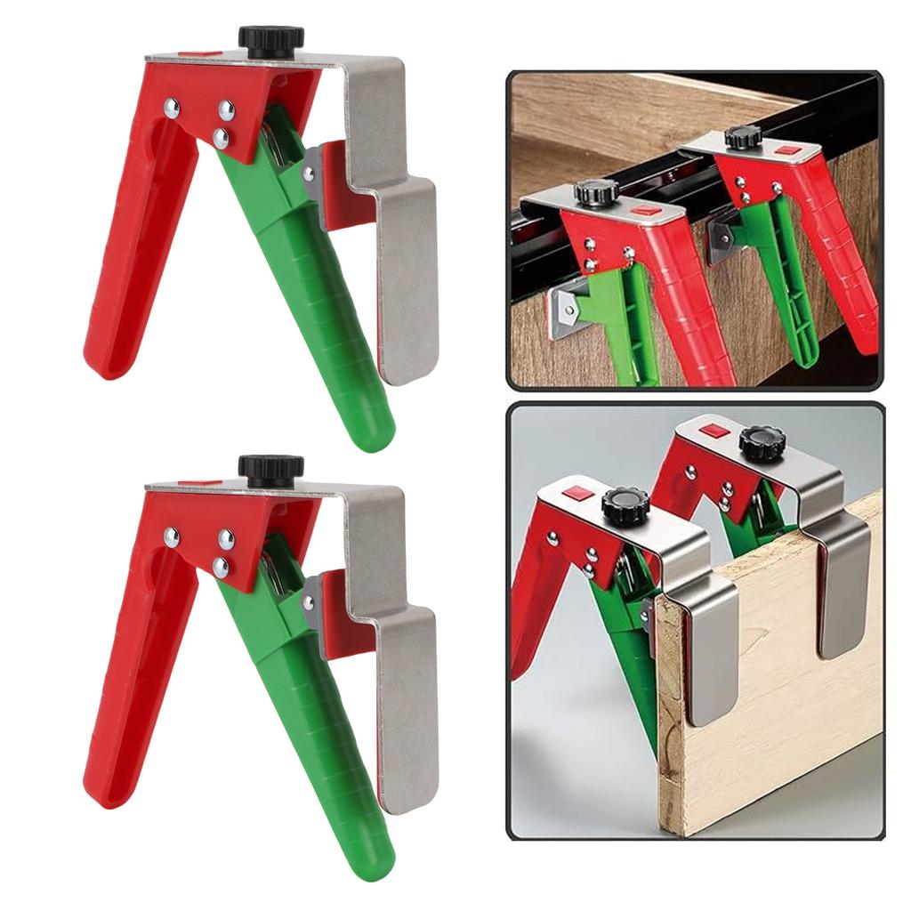 Drawer Panel Installation Clamp Multifunctional Adjustable Drawer Panel Installation Fixing Clip