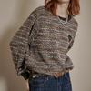 MuTe Tone Color Mix Tweed Round Neck T shirT zd11qT605na