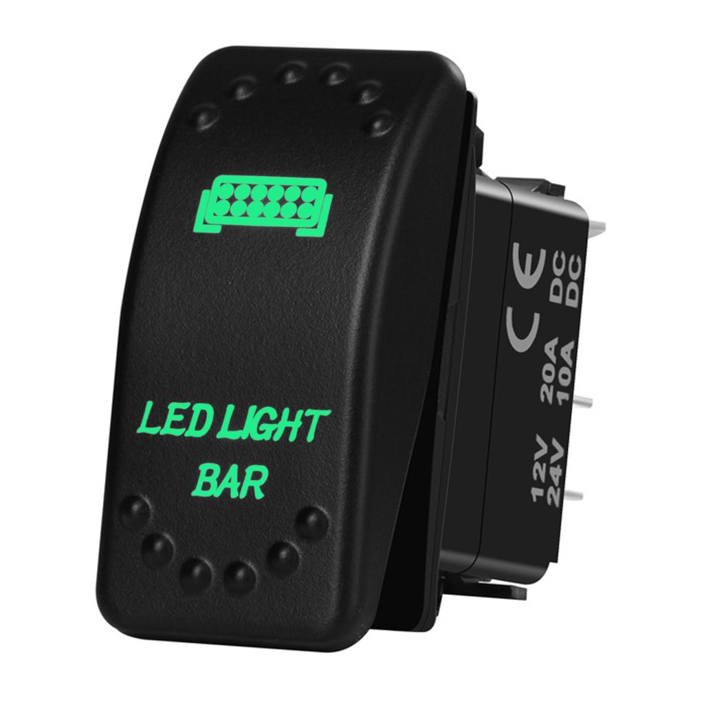 12V 20A Boat Car Rocker Switch ON OFF / ON OFF ON Toggle Switch Green Led Bar Anchor Flood Light for ARB CARLING NARVA 4x4 Truck Switches4